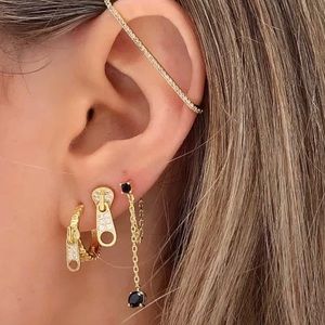 Melinda Maria Gold Pave Earbar